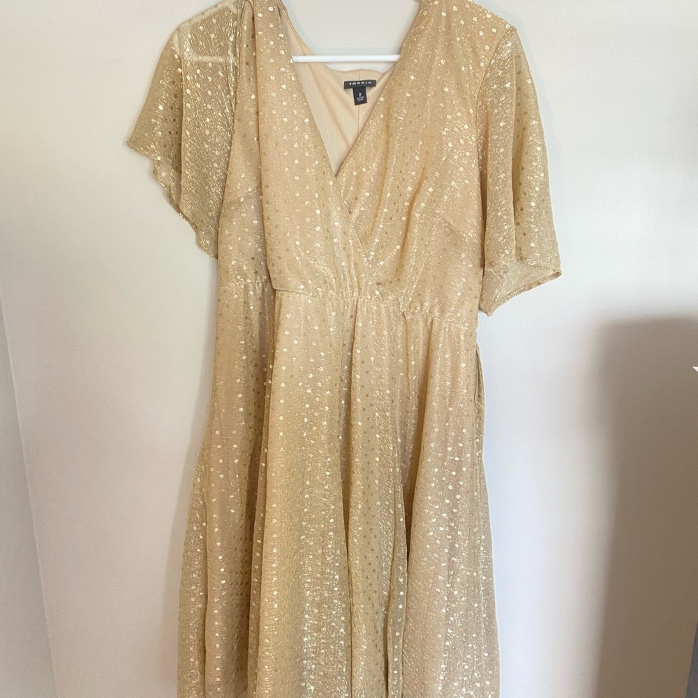 Torrid- Gold Dress